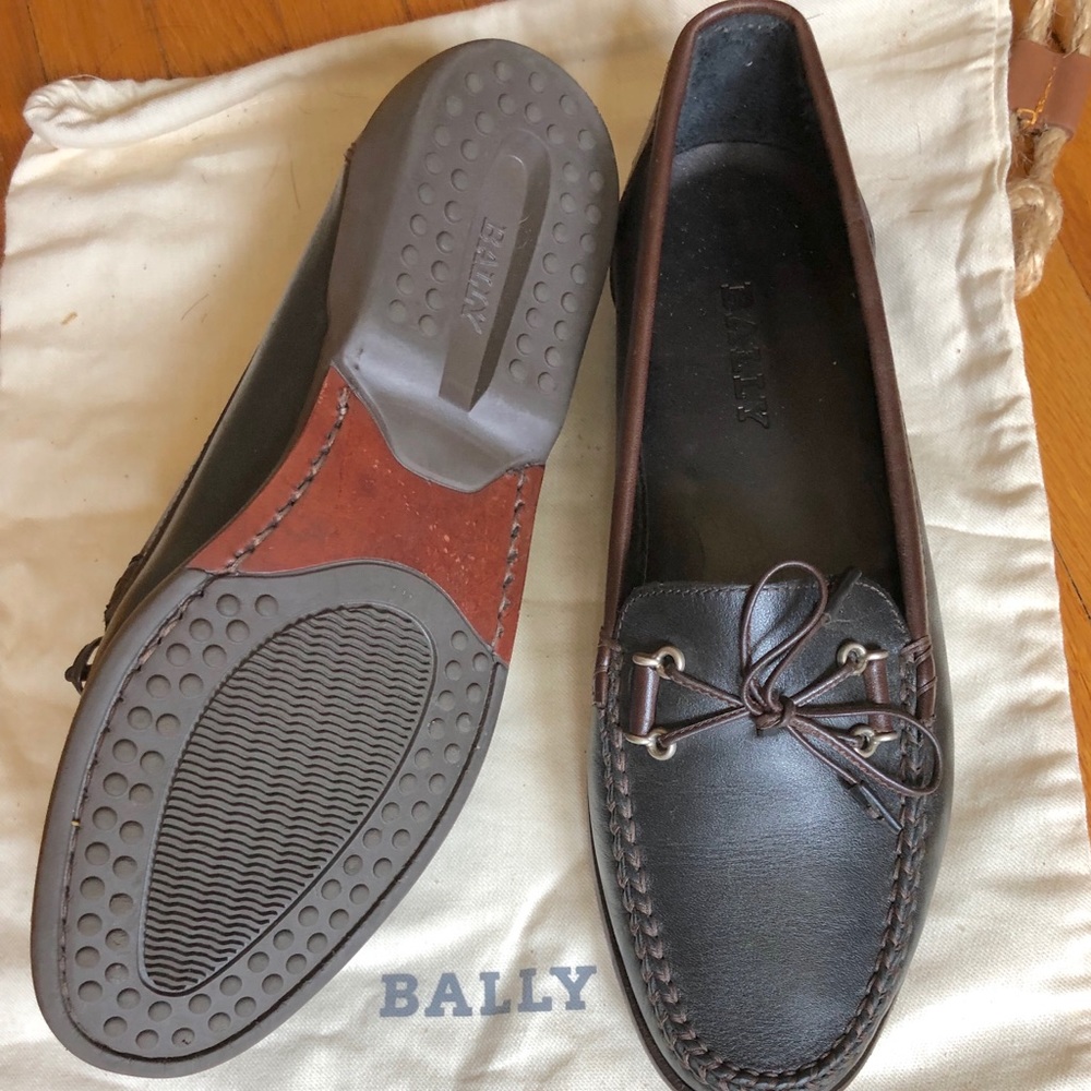 BALLY Men’s Leather Loafers size US6.5